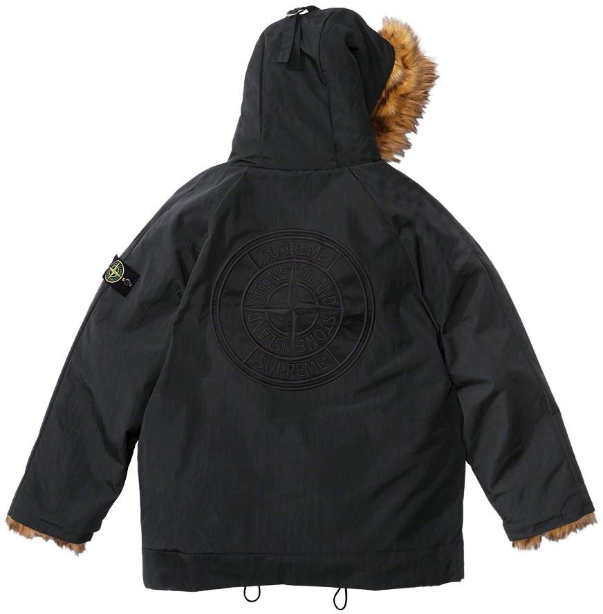 Supreme®/Stone Island® Formula Steel Reversible Faux Fur Parka view 18